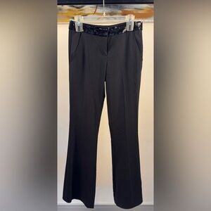 BCBGMaxAzria Black Pants with Sequin Waist – Size 2